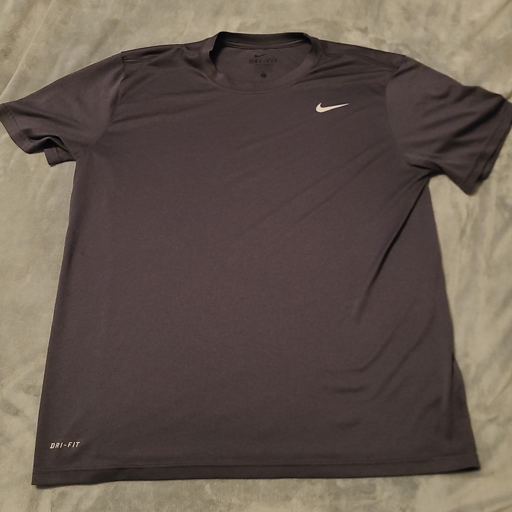 Dark Grey Nike Dri-fit Workout Shirt